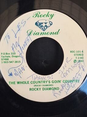 Rocky Diamond Signed 1980 Oregon Country 45 ROC-101 Chicken Place Private Press